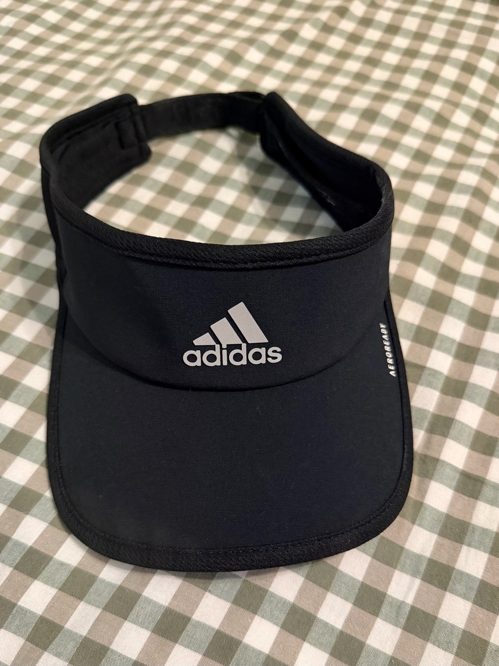 adidas Black Performance Visor with Reflective Logo